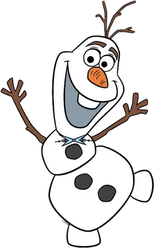 Happy Olaf Frozen Character