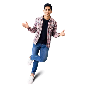 Happy Person Casual Attire PNG Iab67 PNG
