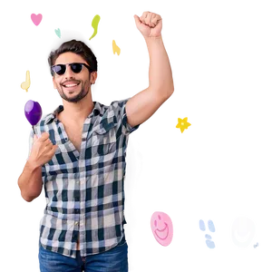Happy Person Casual PNG 06122024