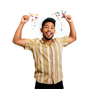 Happy Person In Celebration PNG Ghj89 PNG