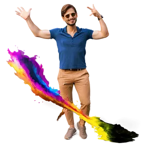 Happy Person In Nature PNG Bgw3 PNG