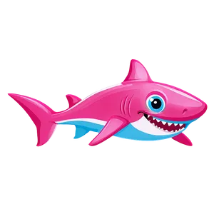 Happy Pink Baby Shark Image Png Ftg60 PNG image