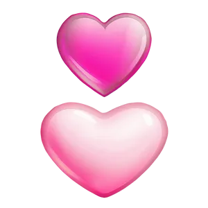 Happy Pink Heart Emoji PNG 86