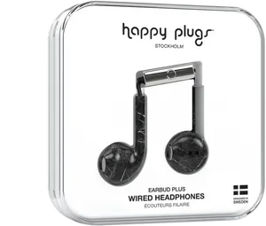 Happy Plugs Earbud Plus Wired Headphones Packaging PNG image