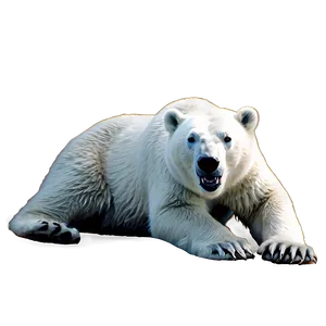 Happy Polar Bear PNG 58