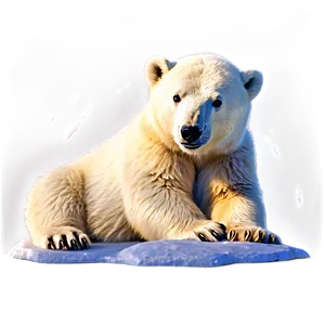 Happy Polar Bear PNG Eba