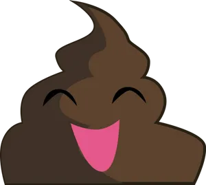 Happy Poop Emoji Graphic PNG image