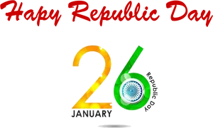 Happy Republic Day26 January Celebration PNG image