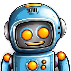 Happy Robot Clipart PNG Bvr