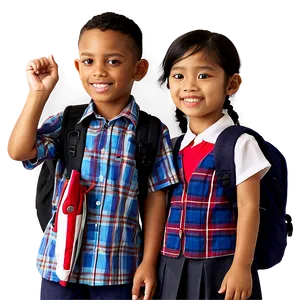 Happy School Children Png 05212024 PNG image