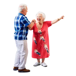 Happy Seniors Dancing Png Eqa PNG image