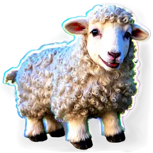 Happy Sheep PNG Chn96