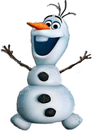 Happy Snowman Character Olaf