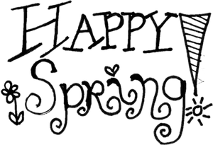 Happy Spring Celebration Doodle