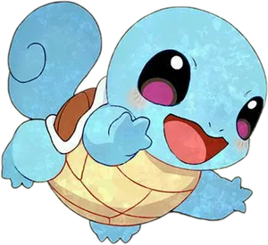 Happy Squirtle Artwork
