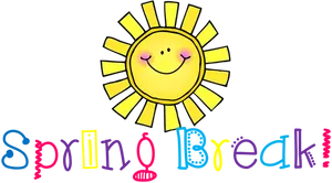 Happy Sun Spring Break Illustration