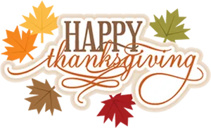 Happy Thanksgiving Greeting Graphic PNG image