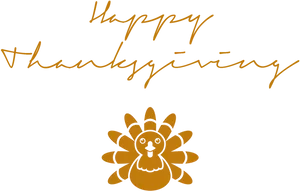 Happy Thanksgiving Turkey Illustration PNG image