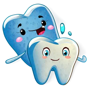 Happy Tooth Character Png 64 PNG image