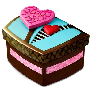 Happy Valentine's Day Chocolate Box PNG 90 PNG