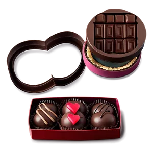 Happy Valentine's Day Chocolate Box PNG Per33 PNG
