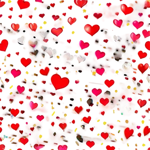 Happy Valentine's Day Heart Confetti PNG Ldp PNG