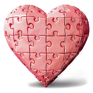 Happy Valentine's Day Heart Puzzle PNG 72 PNG