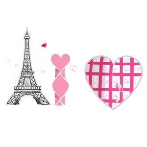 Happy Valentine's Day Paris Theme PNG 06202024 PNG