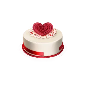 Happy Valentine's Day Red Velvet Cake PNG Xsc PNG