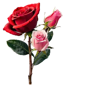 Happy Valentine's Day Roses PNG 48
