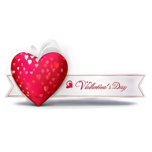 Happy Valentines Day Banner PNG Khp