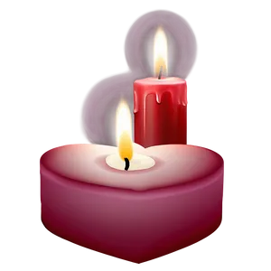 Happy Valentines Day Candle PNG Pqa99 PNG