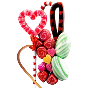 Happy Valentines Day Candy PNG Qhw93
