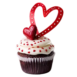 Happy Valentines Day Cupcake PNG Pjp