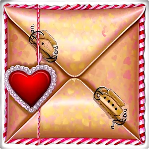 Happy Valentines Day Envelope PNG Urf PNG