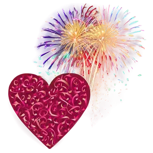 Happy Valentines Day Firework PNG 32 PNG