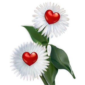 Happy Valentines Day Flowers PNG Ofd