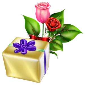 Happy Valentines Day Gift Png Aee41 PNG image