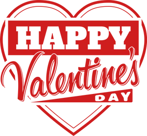 Happy Valentines Day Heart Graphic