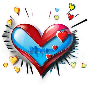 Happy Valentines Day Heartbeat Png Cyw PNG image