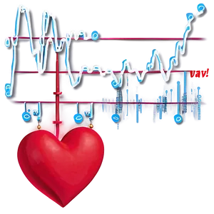 Happy Valentines Day Heartbeat Png Krf10 PNG image