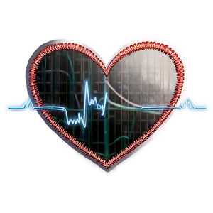 Happy Valentines Day Heartbeat PNG Wgn21