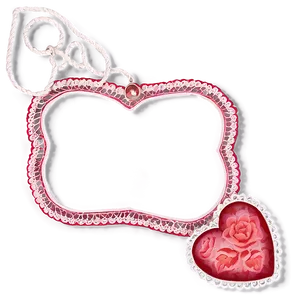 Happy Valentines Day Lace PNG Fhe