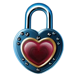 Happy Valentines Day Lock PNG 71