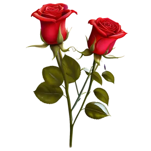 Happy Valentines Day Roses PNG Gqs PNG