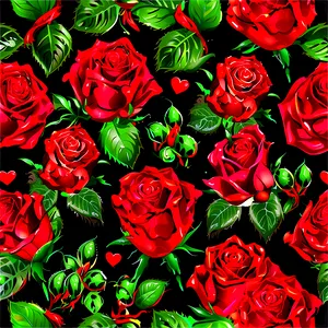 Happy Valentines Day Roses PNG Yyl