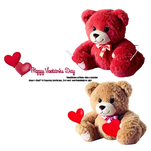 Happy Valentines Day Teddy Bear Png Xtv PNG image