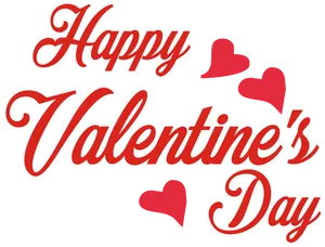 Happy Valentines Day Text Graphic PNG image