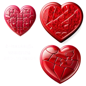 Happy Valentines Heart Puzzle Png 23 PNG image