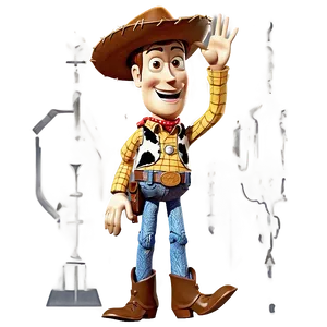 Happy Woody Character PNG Wbi